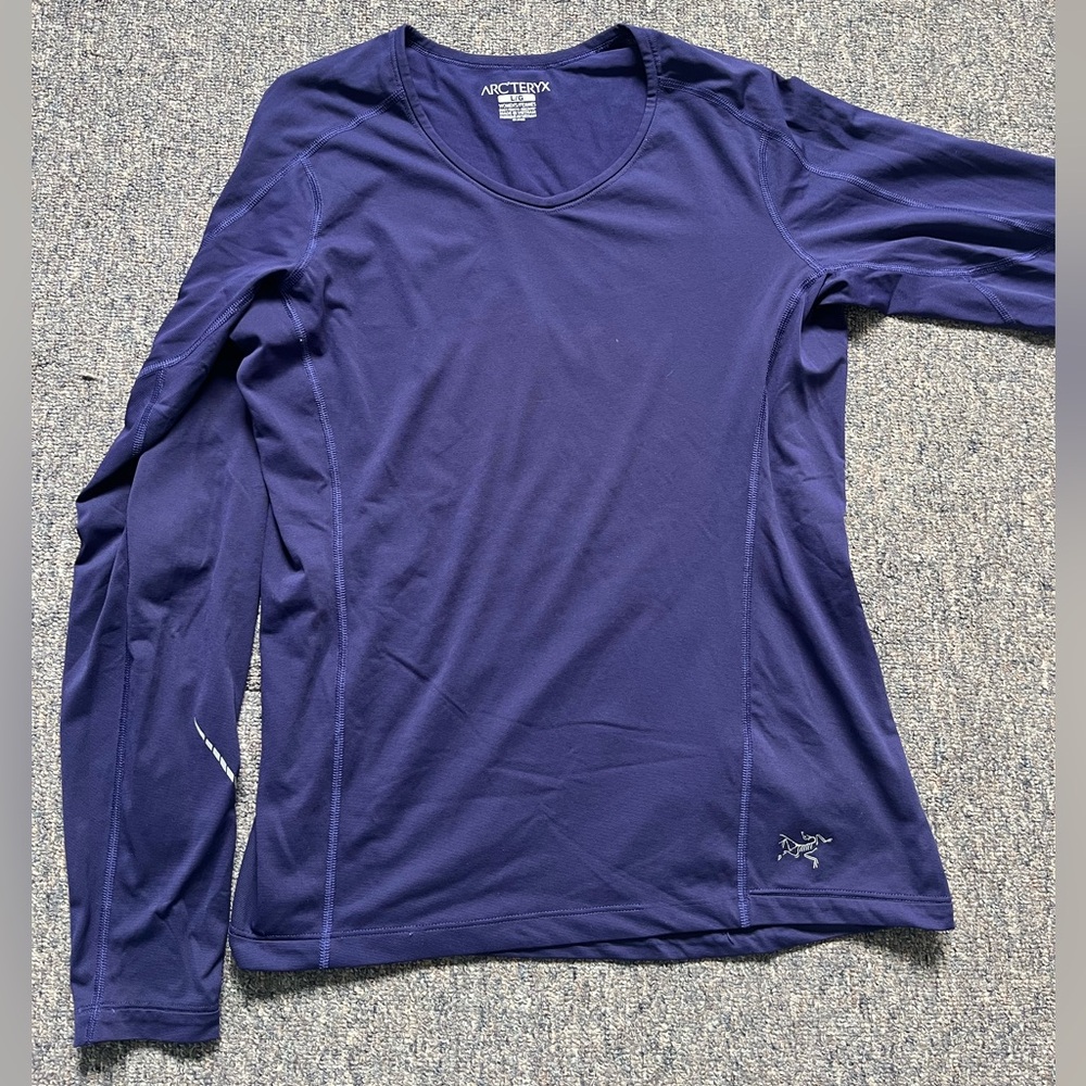 Arc'teryx Fitted Long Sleeve T-Shirt Blue